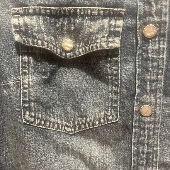 J CREW Western chambray shirt in vintage indigo - Picture 3 of 6